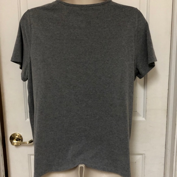 Gray Beaded T-Shirt Size 0X 16W Liz&Me - Picture 7 of 8